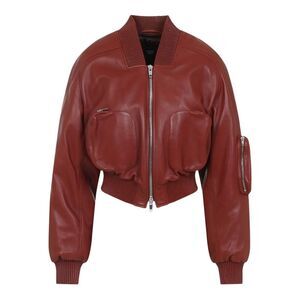 Phoebe Philo Women Leather Bomber Jacket